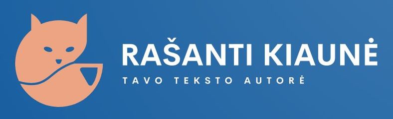 Logotipas. Rašanti kiaunė